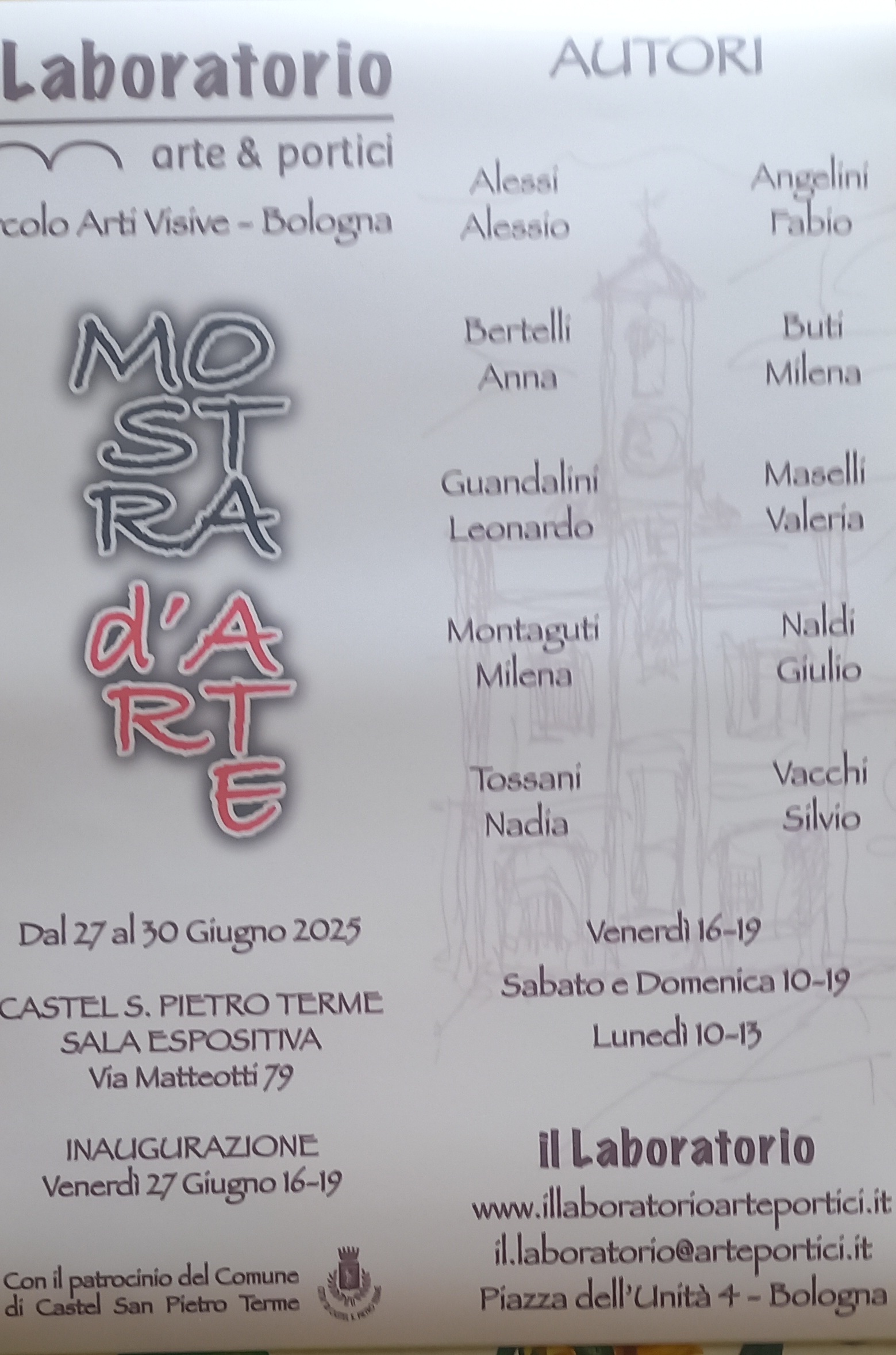 MOSTRA CASTEL SAN PIETRO TERME 27 - 30 GIUGNO 2025